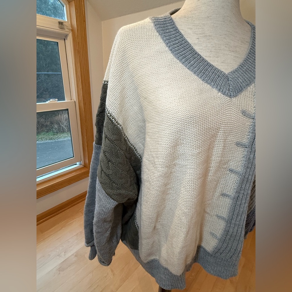 Altar’d State : Color-block Sweater - Picture 2 of 11